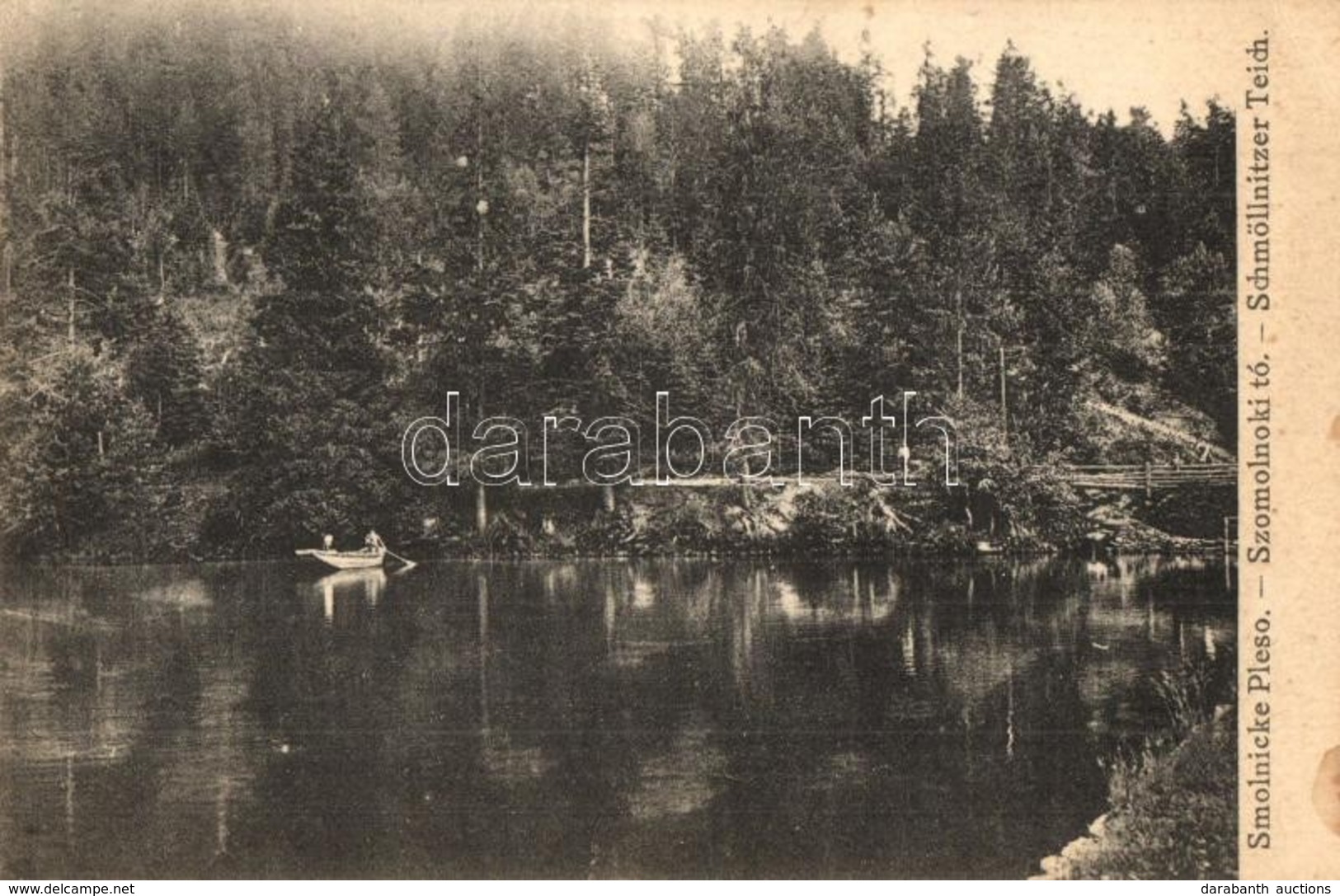 T2/T3 Szomolnok, Schmölnitz, Smolník; Smolnicke Pleso / Schmöllnitzer Teich / Szomolnoki Tó, Csónakázók / Lake With Rowi - Sin Clasificación