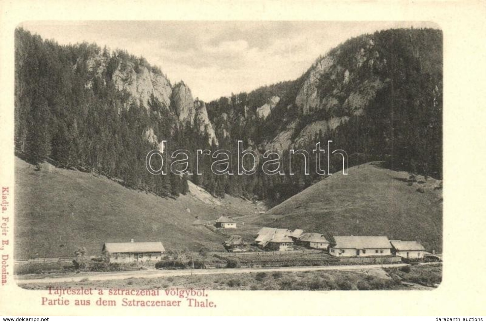 ** T2/T3 Sztracenai-völgy, Stracenovska Dolina, Stratena; Tájrészlet A Völgyből, Fejér E. Kiadása / General View, Valley - Sin Clasificación