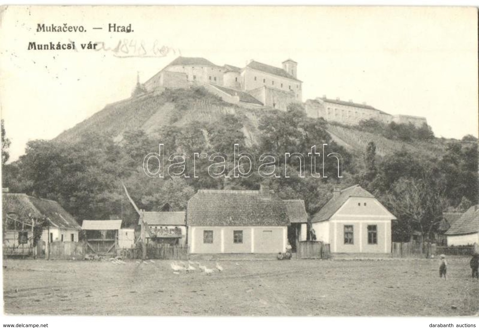 * T2/T3 Munkács, Mukacheve, Mukacevo; Hrad / Vár, Gémeskút. Kiadja Nagy Albert / Castle, Well, Shadoof (EK) - Non Classés