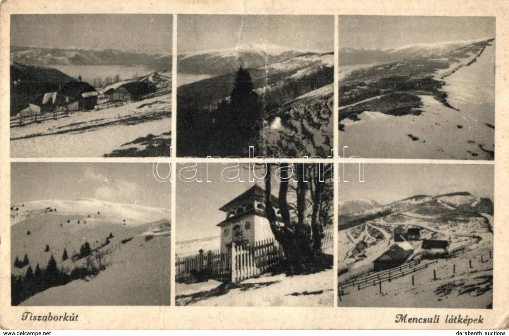 T3 Tiszaborkút, Kvaszi; Mencsuli Látképek. Márton Merike Felvételei / Menchul Mountain Peak, Rest House, Chalet (fa) - Sin Clasificación