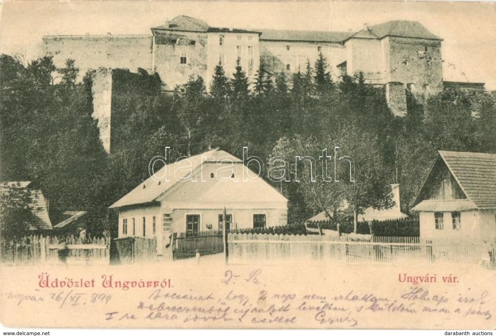 T2/T3 1899 Ungvár, Uzshorod, Uzhorod; Ungvári Vár / Castle (fa) - Sin Clasificación