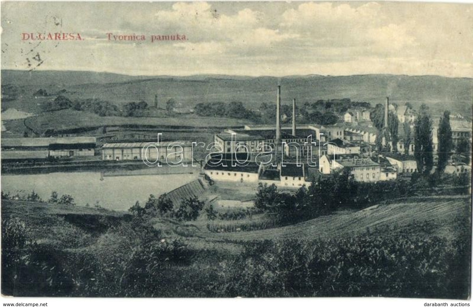 T2 Duga Resa, Dugaresa, Dugerese; Tvornica Pamuka / Pamutgyár / Cotton Factory. W.L. Bp. 7451. Naklada Leopolda Cizeka - Ohne Zuordnung