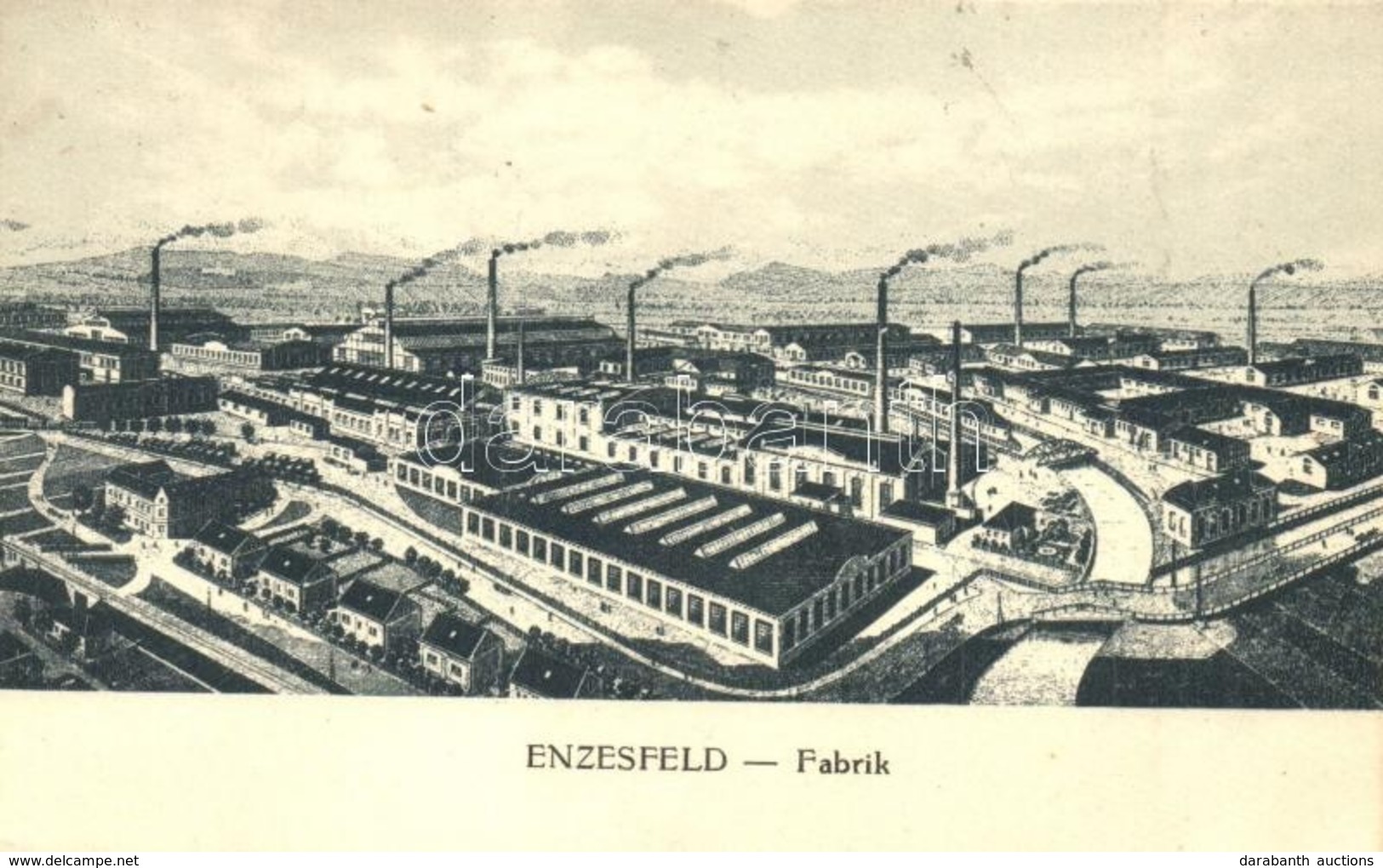 T2 Enzesfeld, Fabrik (Metallwerke) / Metal Factory. The Writer Of The Letter Is A Hungarian Worker Who Worked In The Rec - Non Classificati