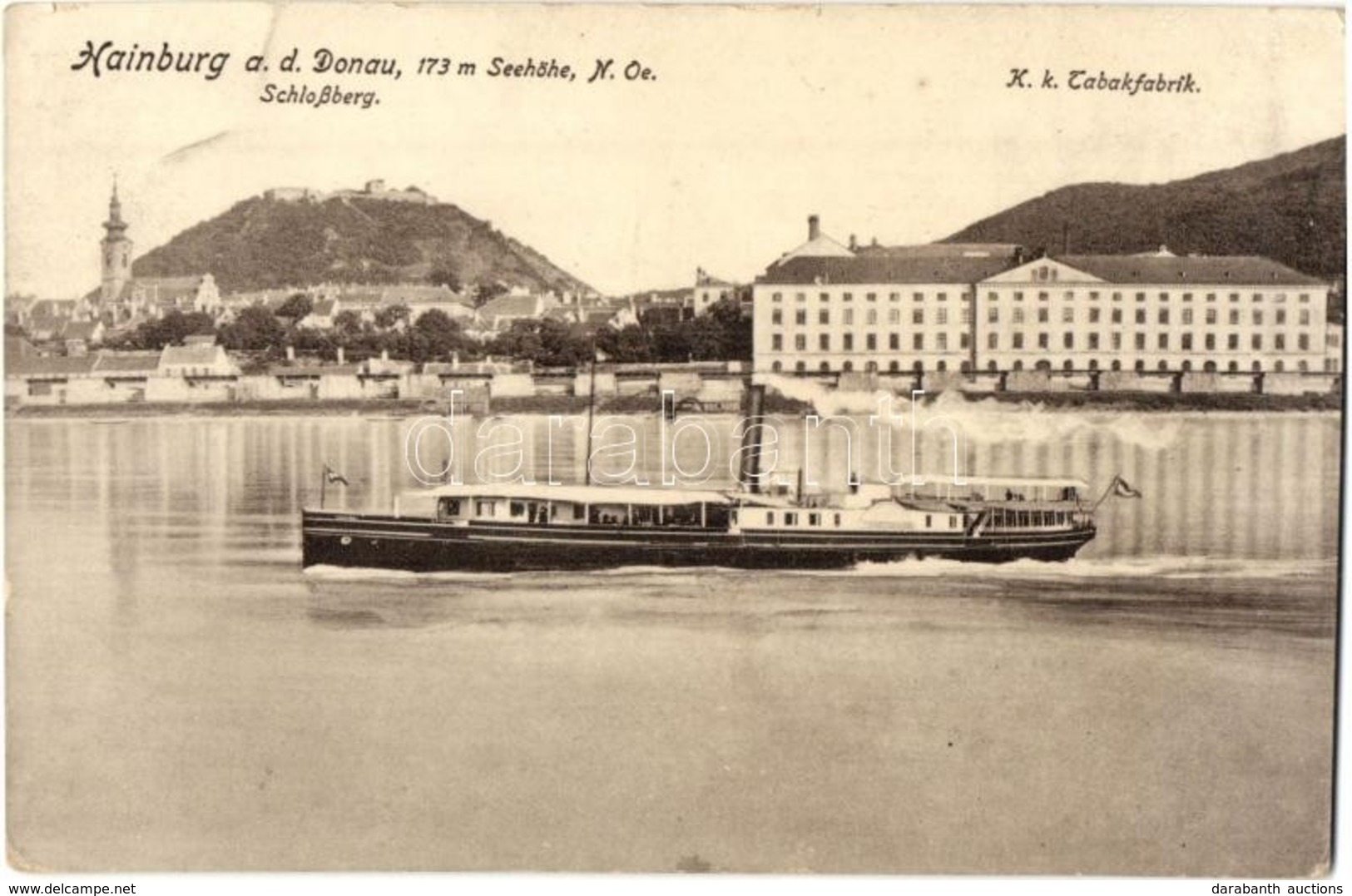 T2 Hainburg An Der Donau, Schlossberg, K. K. Tabakfabrik / Castle Hill, Austro-Hungarian Tobacco Factory, 'Tegetthoff' S - Non Classés