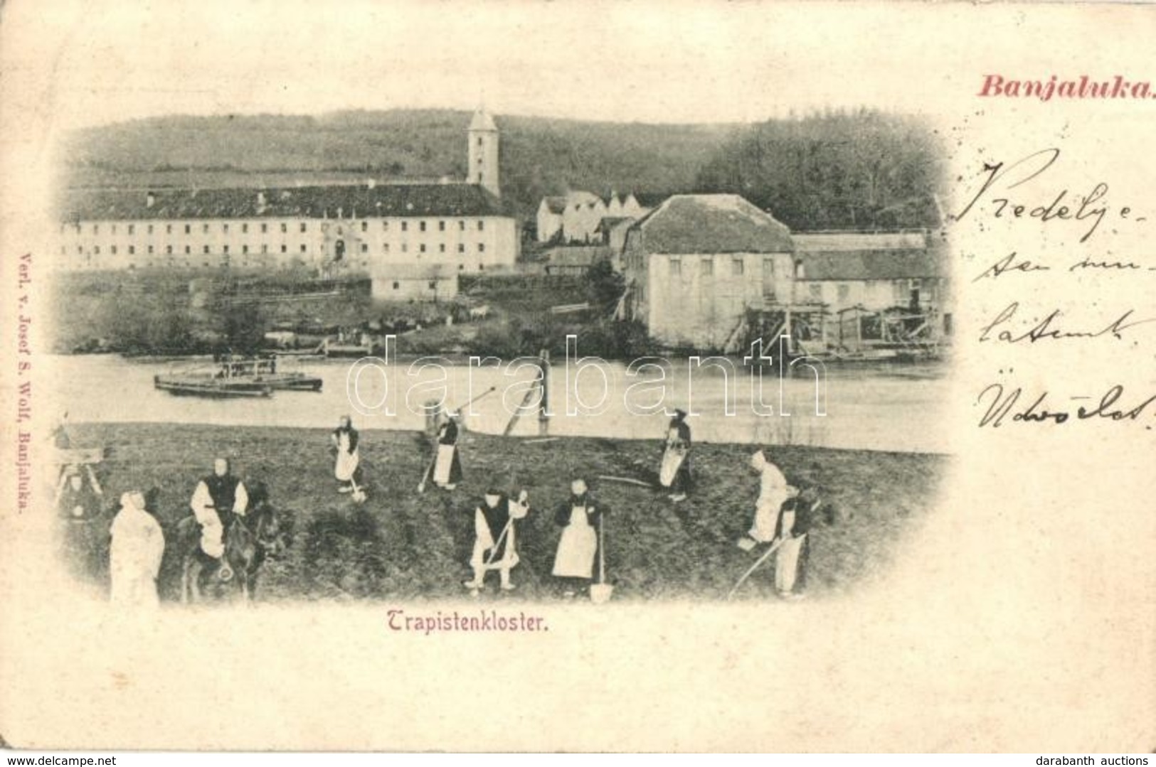 T2 1898 (Vorläufer!) Banja Luka, Banjaluka; Trappistenkloster / Trappist Cheese Manufacture With Ferry - Zonder Classificatie