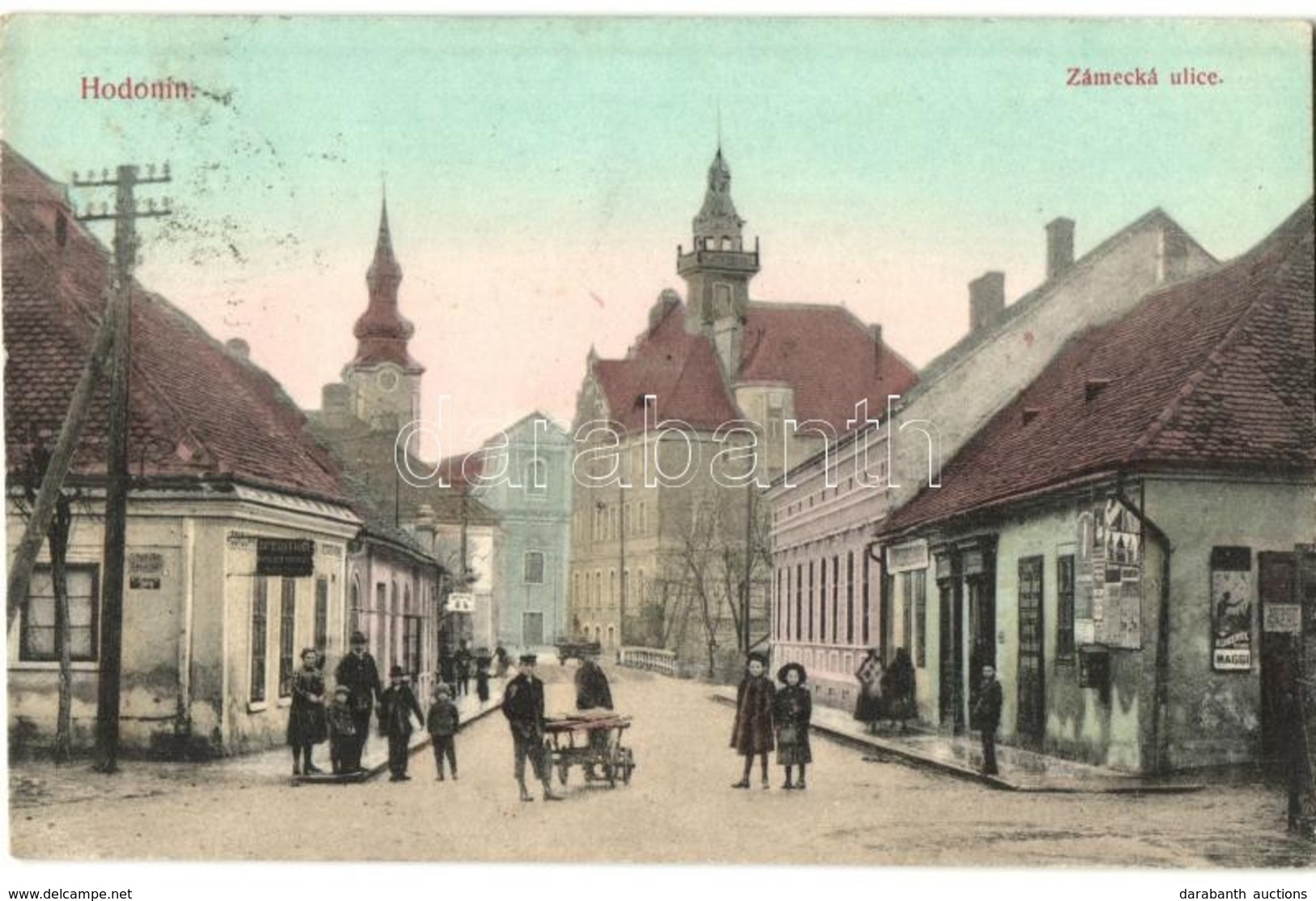 * T2/T3 Hodonín, Göding; Zámecká Ulice / Castle Street, Shops. Ant Vorlicek (Rb) - Non Classés