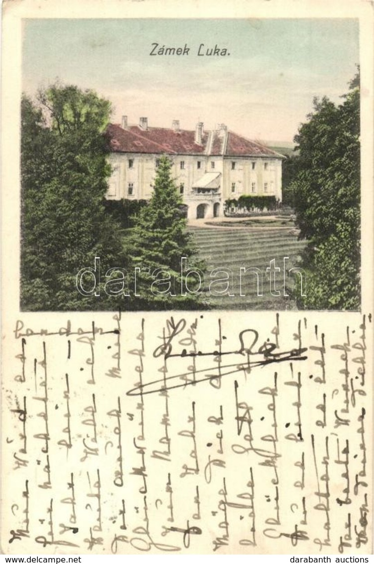 T2/T3 1911 Luka Nad Jihlavou, Zámek Luka / Castle (kis Szakadás / Small Tear) - Non Classés