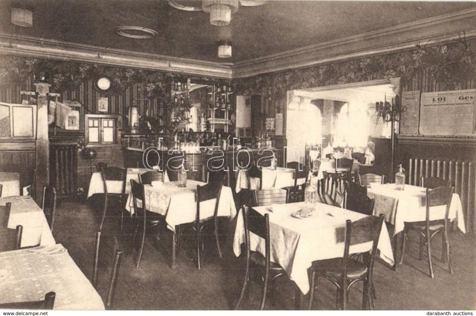 ** T1/T2 Sarrebourg, Hotel Restaurant Cafe De La République, Interior - Non Classés