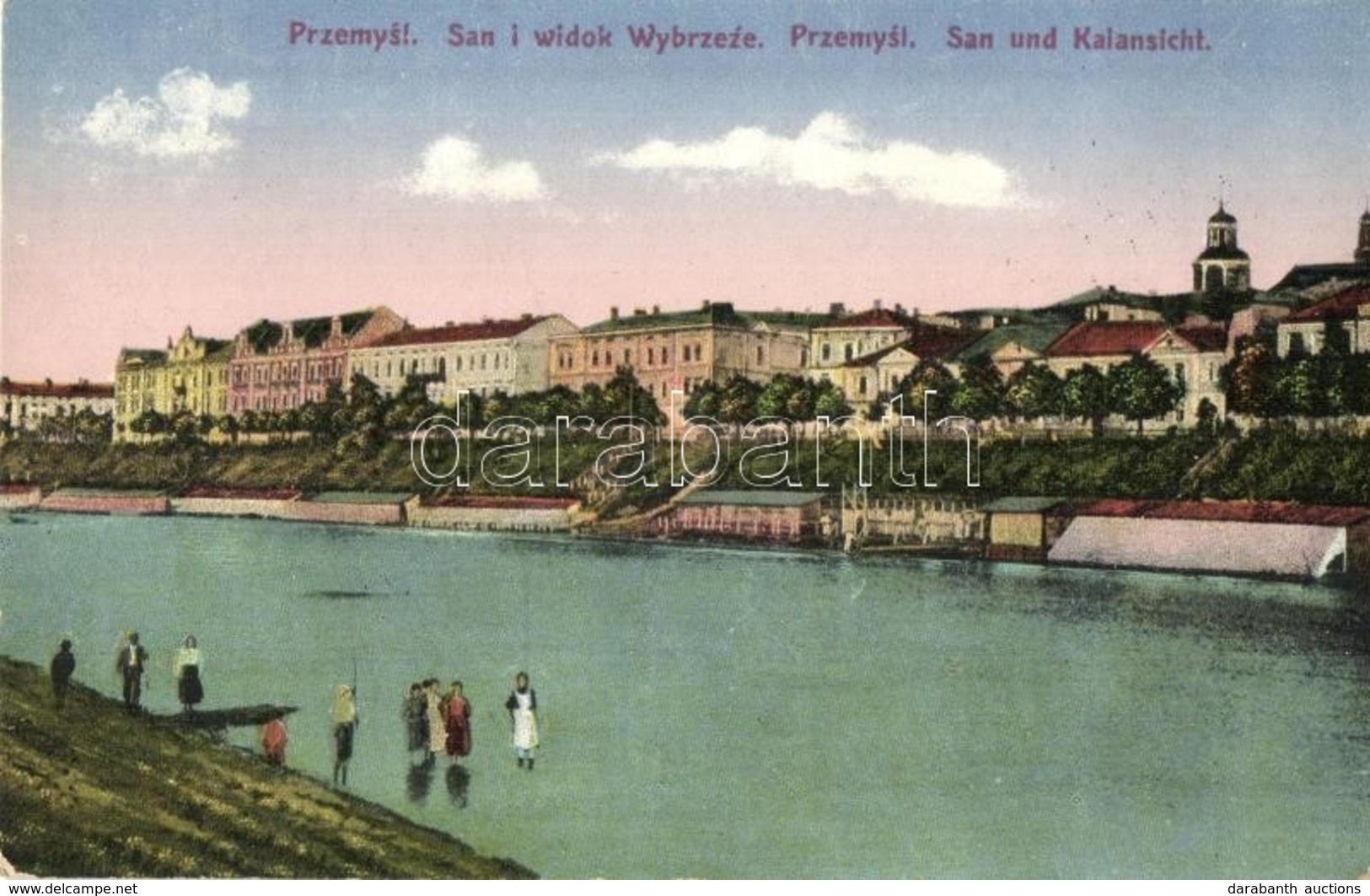 T2 1929 Przemysl, San I Widok Wybrzeze / San Und Kalansicht / General View With San River - Sin Clasificación