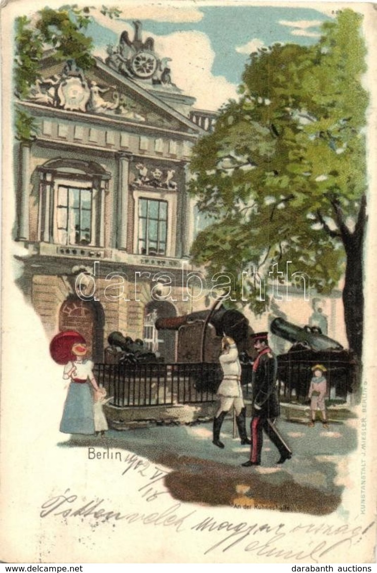 T2/T3 1902 Berlin, An Der Ruhmeshalle. Kunstanstalt J. Miesler Litho - Sin Clasificación