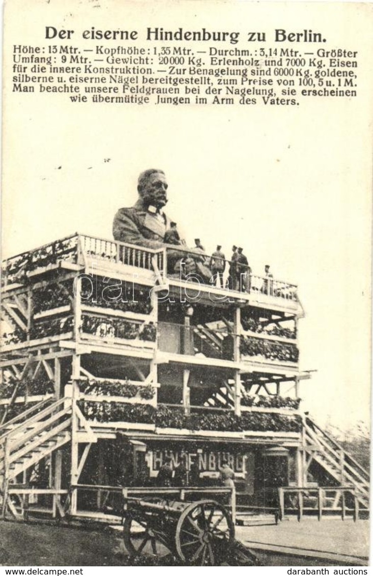 T2 Berlin, Der Eiserne Hindenburg Zu Berlin / Construction Of The Hindenburg Monument - Non Classés