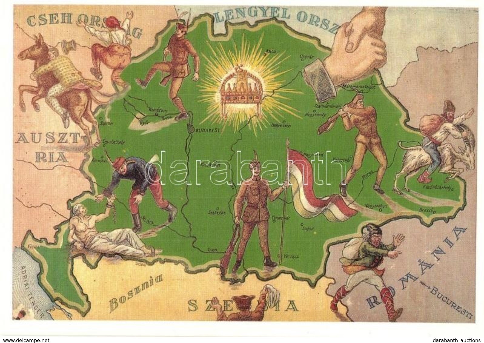 ** 3 Db Modern Magyar Irredenta Lap / 3 Modern Hungarian Irredenta Propaganda Postcards - Ohne Zuordnung