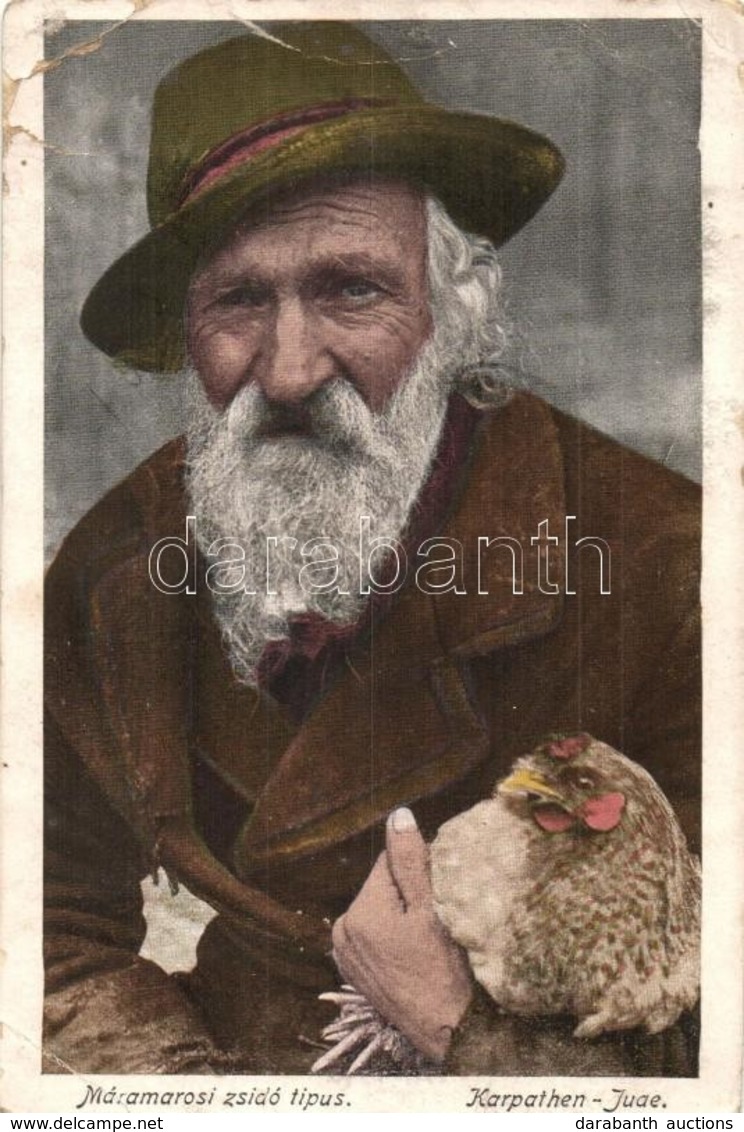 * T3 Máramarosi Zsidó Típus. Kiadja Berger Miksa Utóda E. H. D. No. 68. / Karpathen Jude / Transcarpathian Jewish Man. J - Non Classés