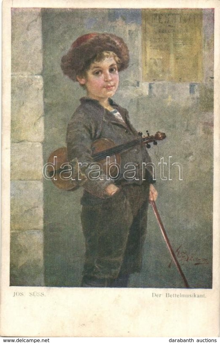 ** T2/T3 Der Bettelmusikant / Jewish Street Violinist Boy. Galerie Wiener Künstler Nr. 803. S: Jos. Süss  (Rb) - Sin Clasificación