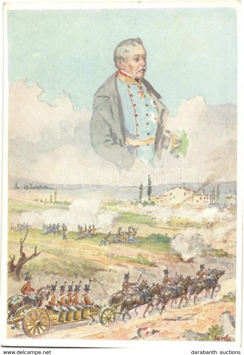 ** T2 Österreichische Artillerie Bei Custozza Unter Vater Radetzky 1848. Chwala's Druck, Wien VII / Austrian Military Ar - Non Classés