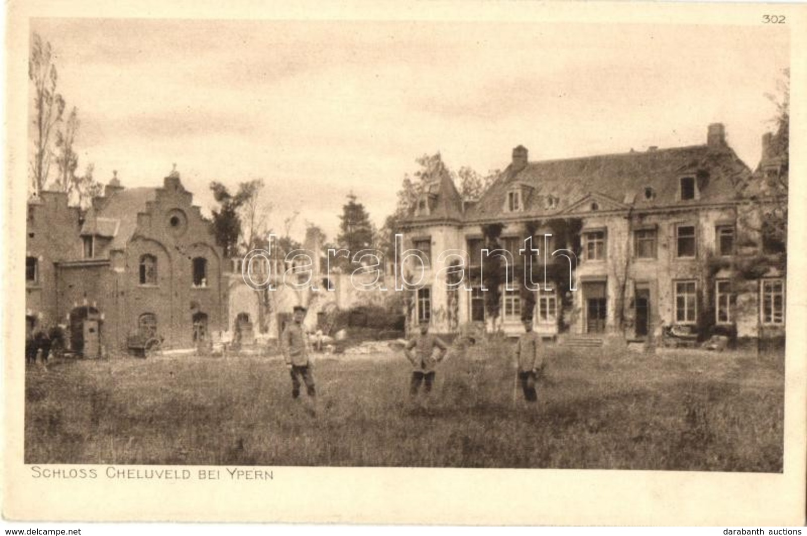 ** T2/T3 Schloss Cheluveld Bei Ypern. Der Kriegs 1914/16 In Postkarten, Abteilung Belgien. Herausgegeben Von Der Müchene - Sin Clasificación