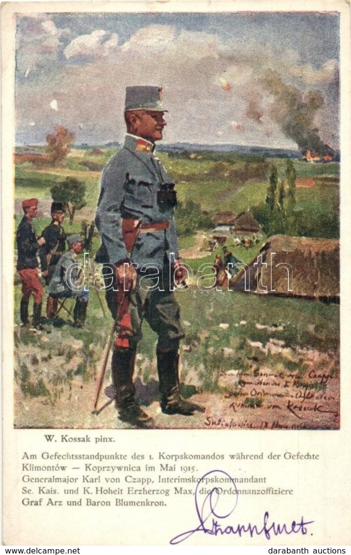 ** T2 Am Gefechtsstandpunkte Des 1. Korpskommandos Während Der Gefechte Klimontów - Koprzywnica Im Mai 1915. Generalmajo - Sin Clasificación