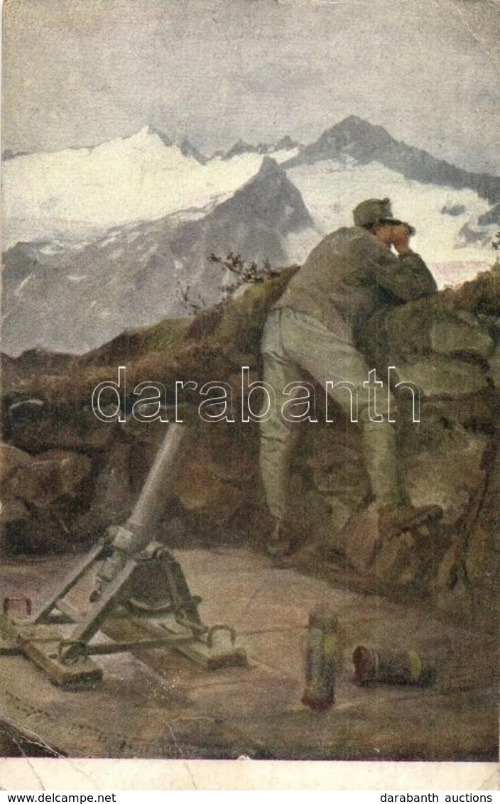 T3 Minenwerferstand Im Adamello-Abschnitt. Rotes Kreuz, Kriegshilfsbüro / WWI Austro-Hungarian K.u.K. Military Art Postc - Sin Clasificación