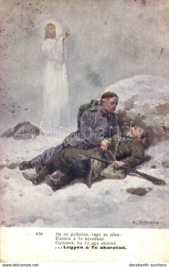 T2/T3 WWI K.u.K. Military Art Postcard. A.F.W. III/2. Nr. 628. S: Setkowicz (EK) - Sin Clasificación