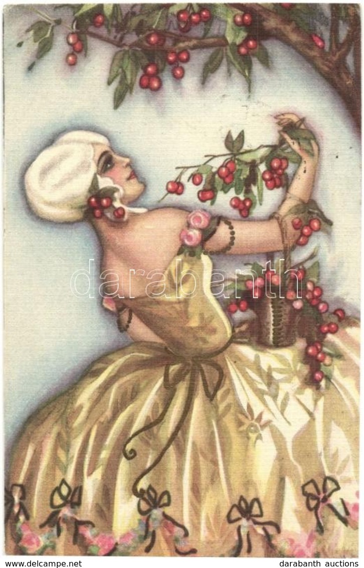 T2/T3 Italian Art Postcard, Lady. Ballerini & Fratini 203. Unsigned Chiostri (EK) - Non Classés