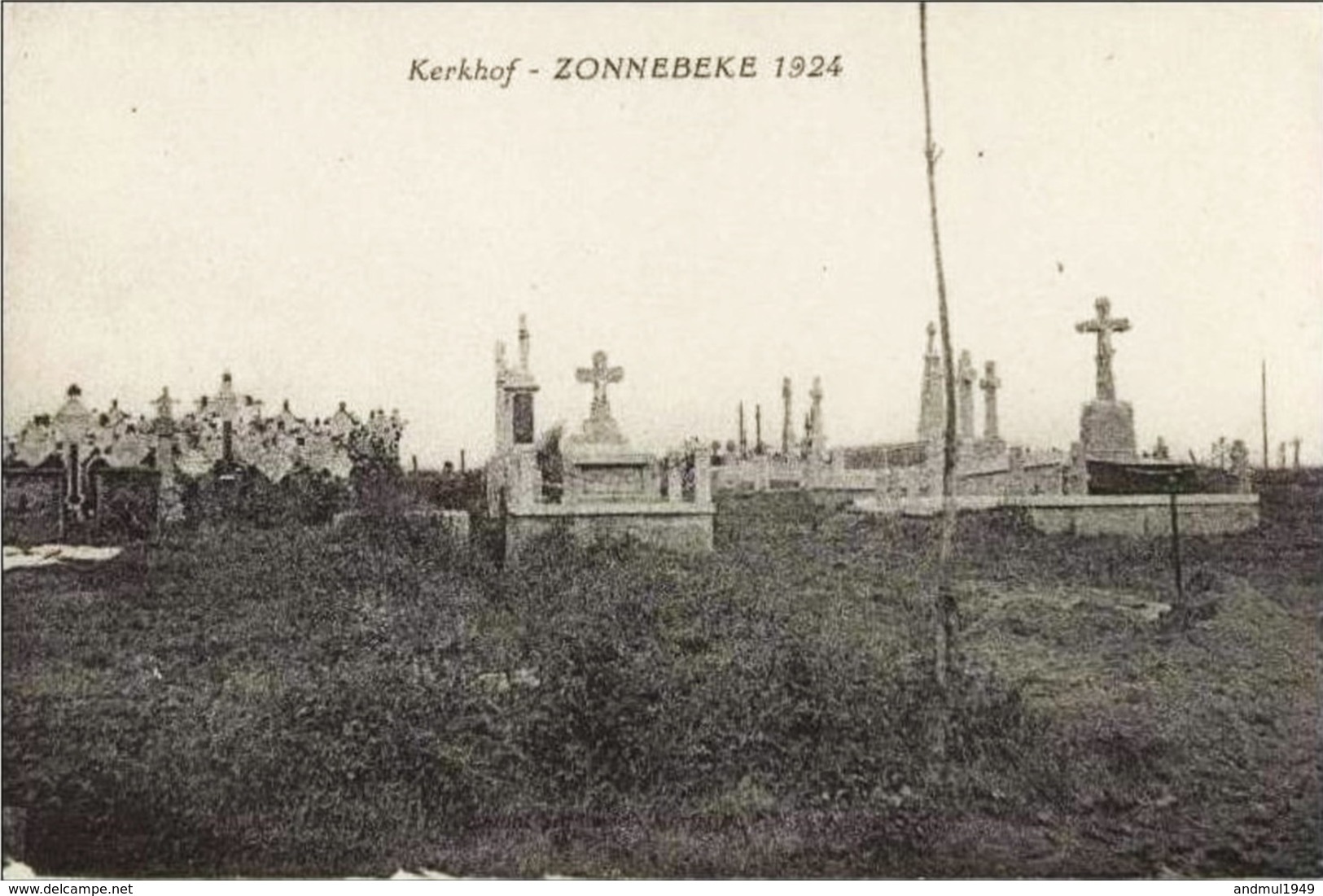 ZONNEBEKE 1924 - Kerkhof - Zonnebeke