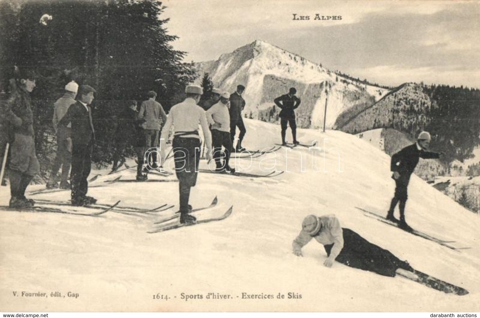 * T2 Les Alpes, Sports D'hiver, Exercices Des Skis / Winter Sport, Ski Lesson - Non Classés