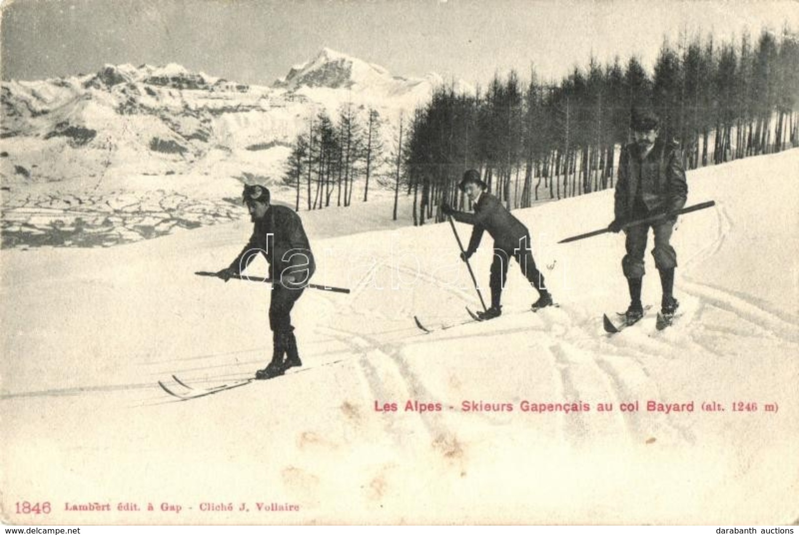 T2/T3 Les Alpes, Skieurs Gapencais Au Col Bayard / Winter Sport, Skiing  (EK) - Non Classés
