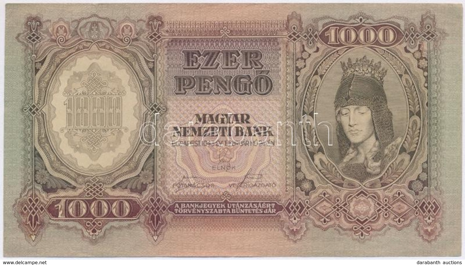 1943. 1000P T:III Szép Papír
Adamo P21 - Sin Clasificación