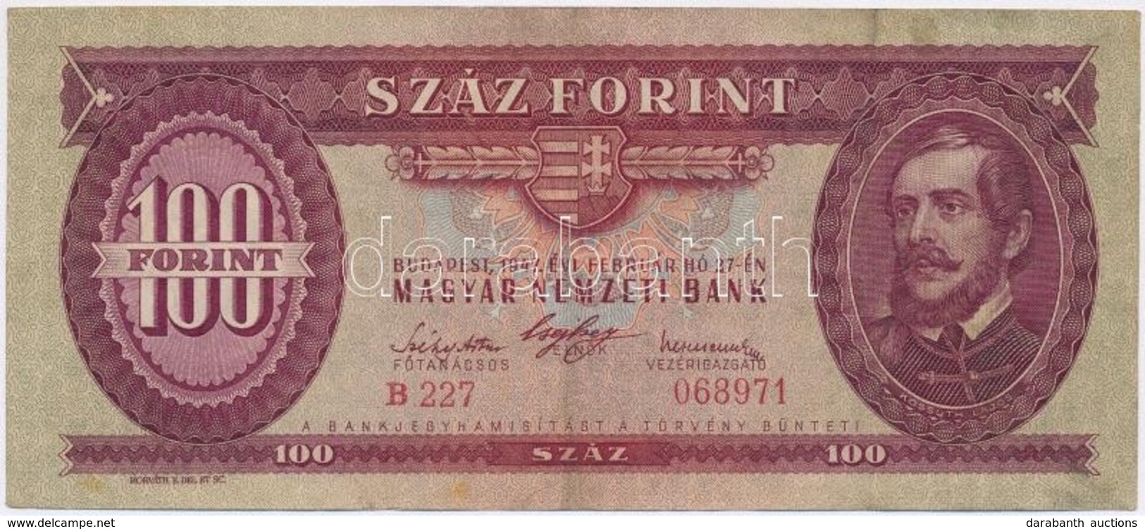 1947. 100Ft T:III Szép Papír
Adamo F27 - Non Classés