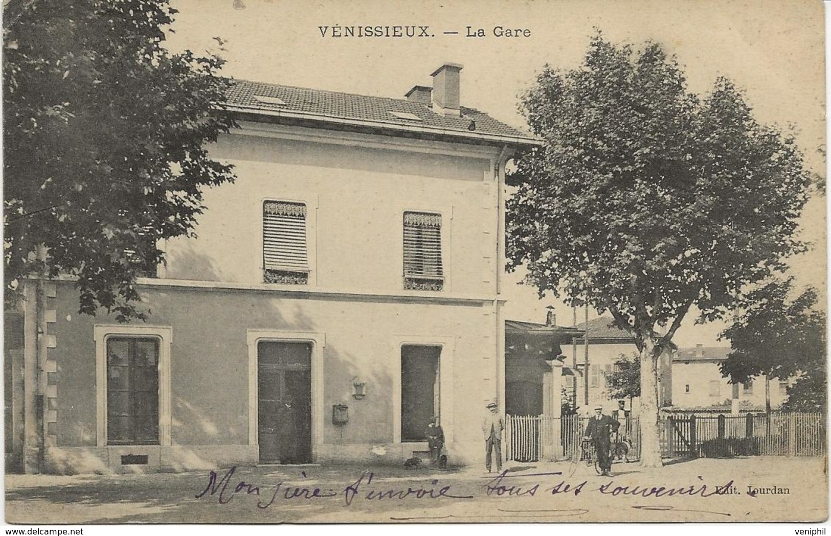 VENISSIEUX - RHONE - LA GARE - ANNEE 1909 - Vénissieux