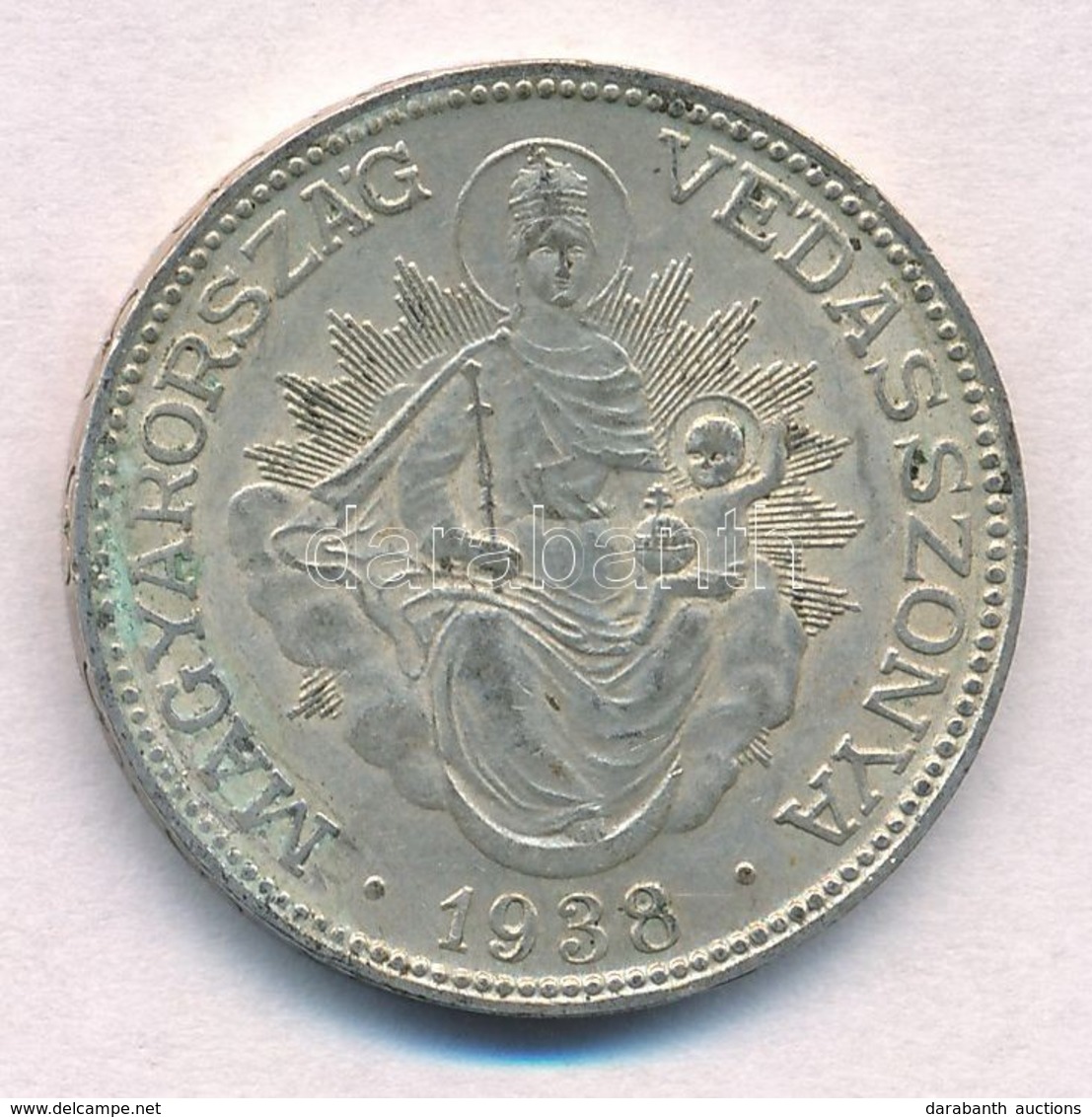 1938. 2P Ag 'Madonna' T:1-,2 Patina
Adamo P7 - Sin Clasificación