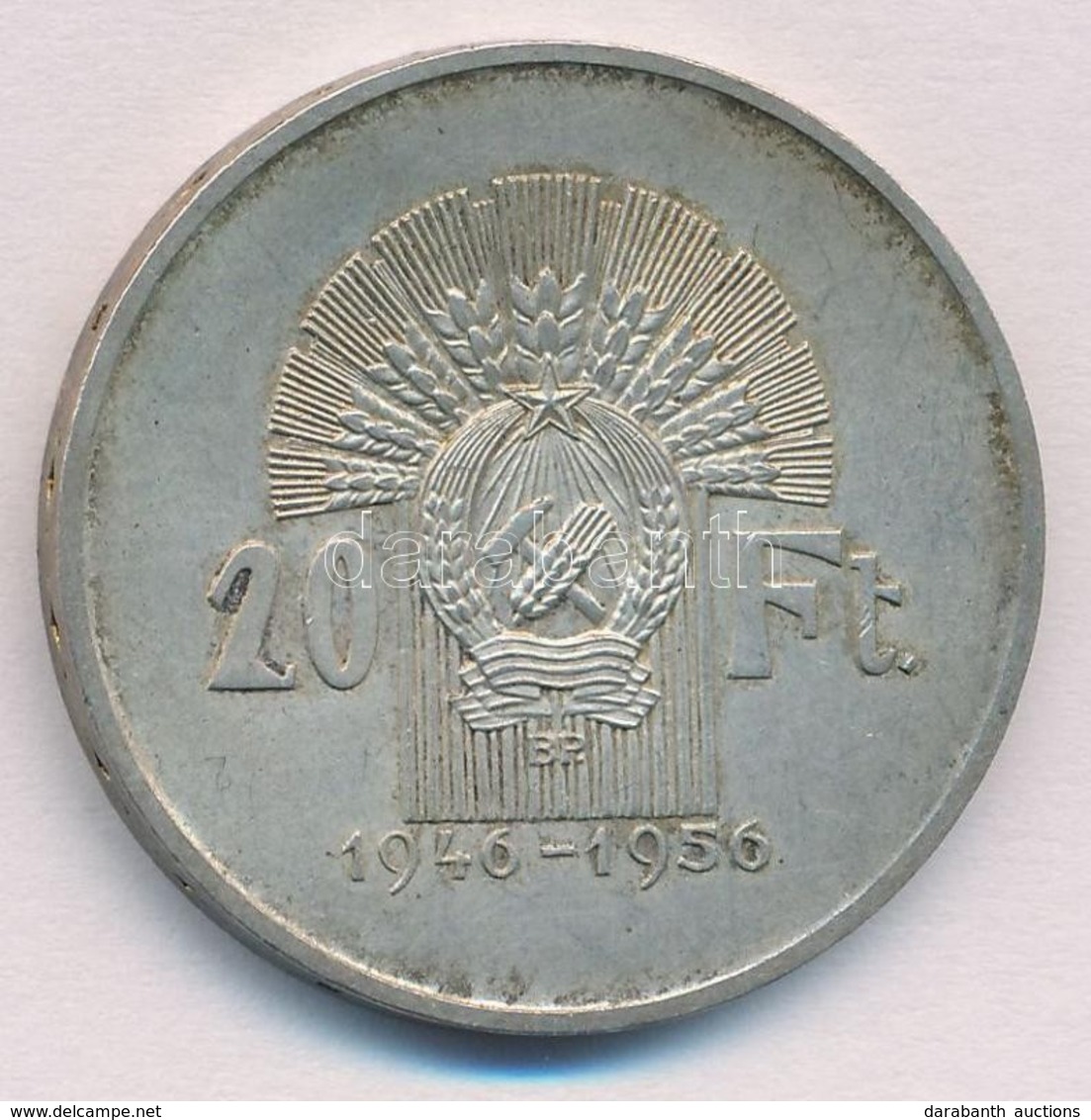 1956. 20Ft Ag 'Tízéves A Forint' T:2 - Sin Clasificación