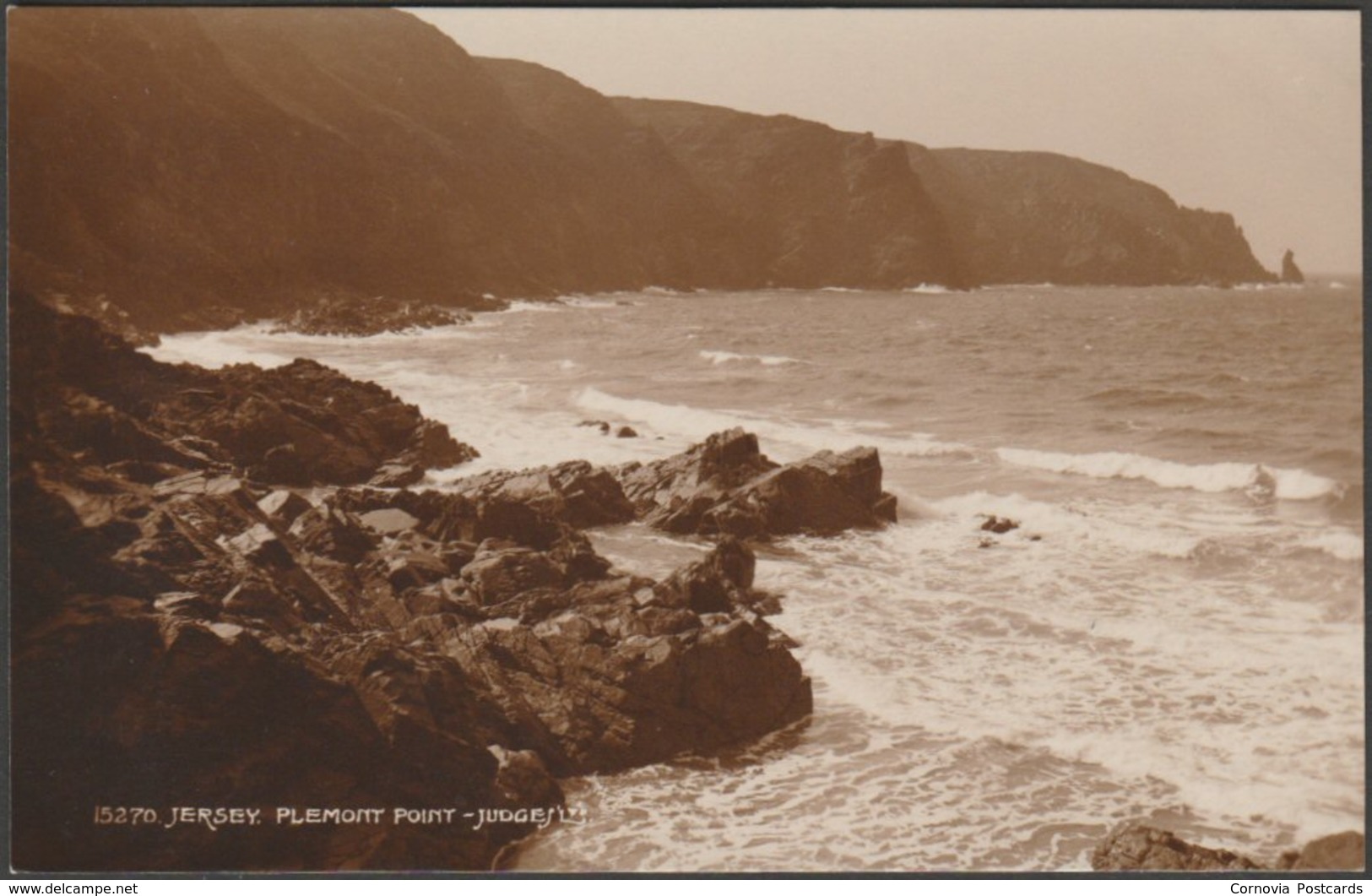 Plemont Point, Jersey, 1933 - Judges RP Postcard - Plemont