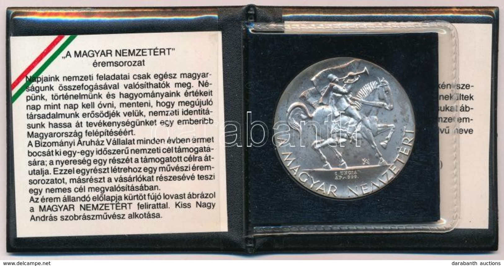 Kiss Nagy András (1930-) 1973. 'Magyar Nemzetért / Királyaink Sírjai - BÁV' Br Emlékérem (31,49g/0.999/42,5mm) T:1- Pati - Non Classés