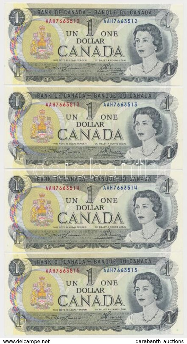 Kanada 1973. 1$ (4x) Sorszámkövetők T:I
Canada 1973. 1 Dollar (4x) Sequential Serials C:UNC - Sin Clasificación