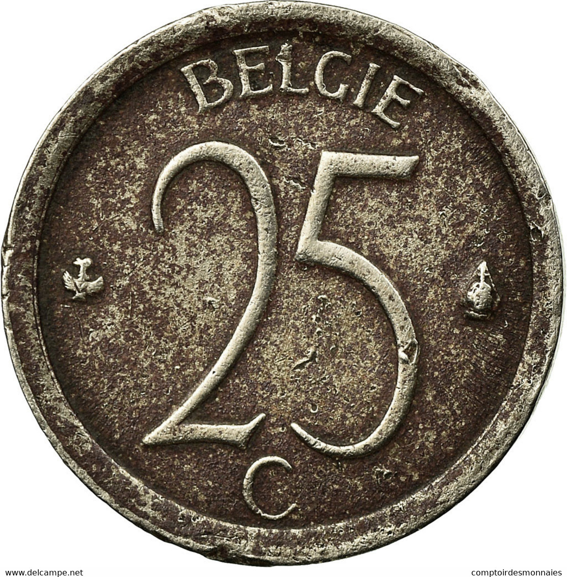 Monnaie, Belgique, 25 Centimes, 1966, Bruxelles, TB+, Copper-nickel, KM:154.1 - 25 Centimes