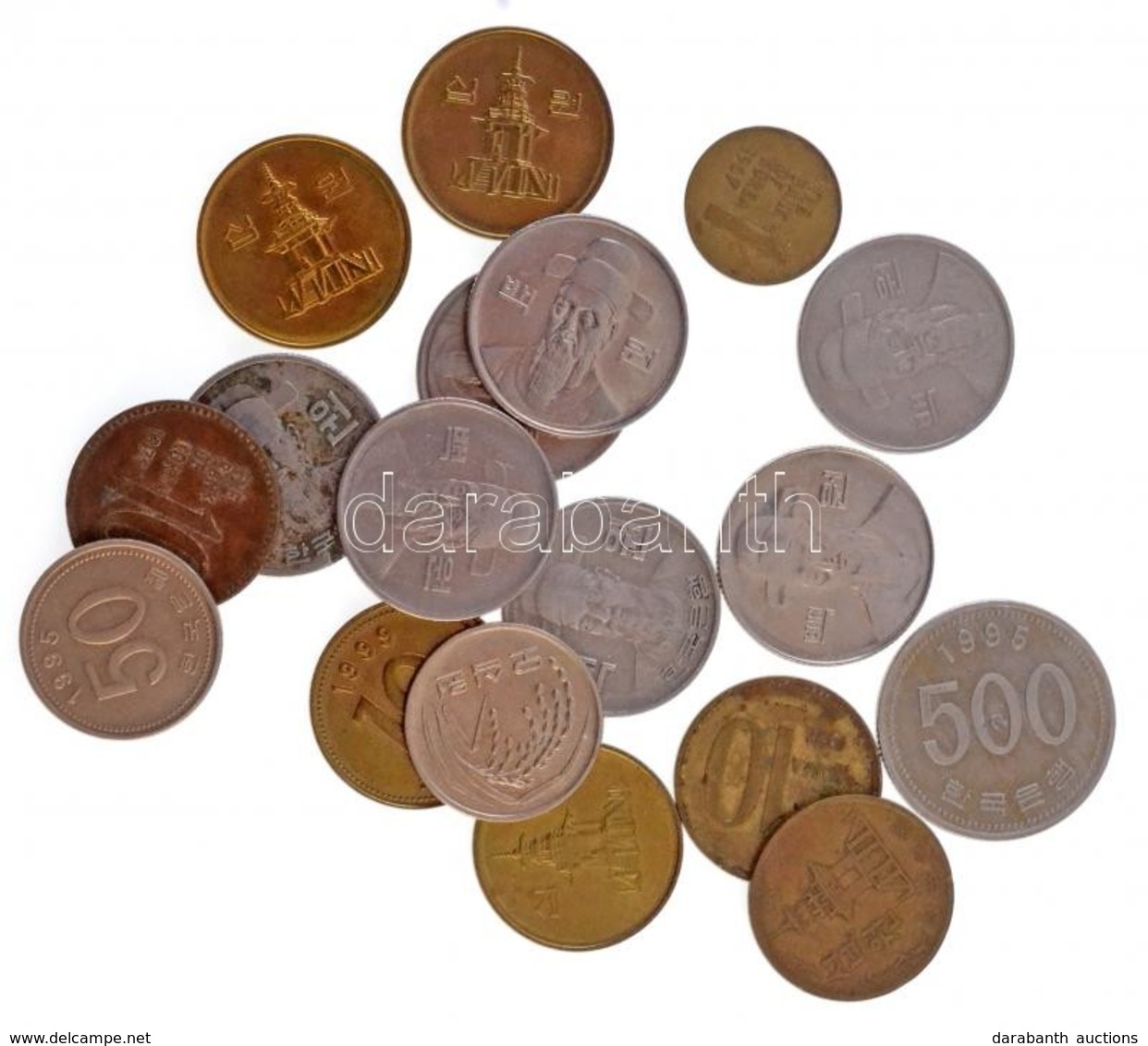 Dél-Korea 1967-1999. 18db-os Fémpénz Tétel T:vegyes
South Korea 1967-1999. 18pcs Of Coins C:mixed - Sin Clasificación