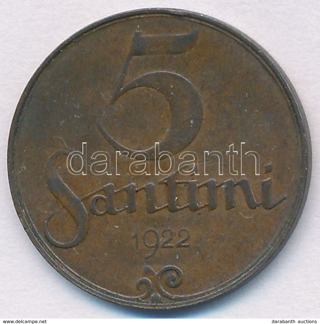 Lettország 1922. 5s Br T:2
Latvia 1922. 5 Santini Br C:XF - Sin Clasificación