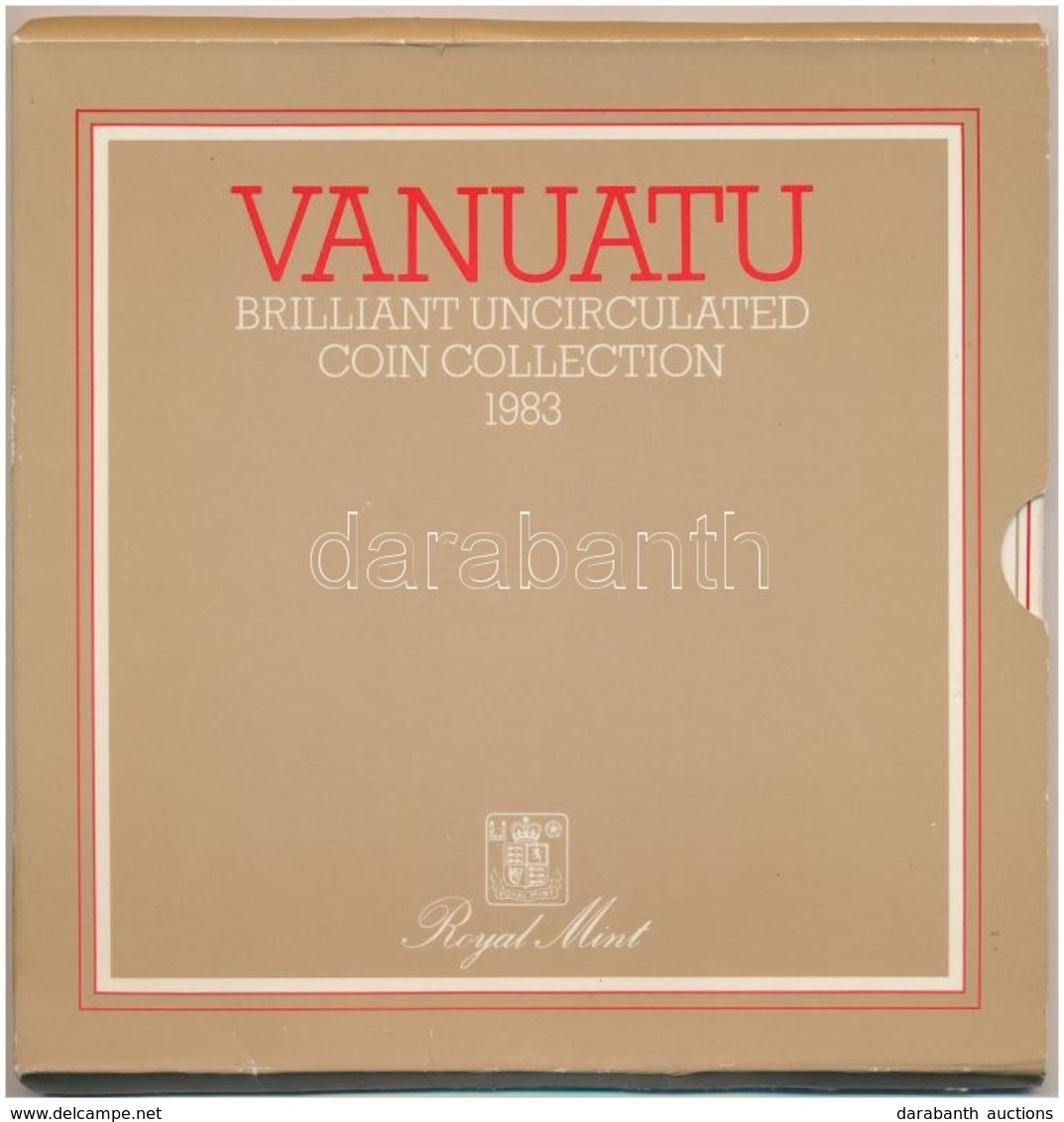 Vanuatu 1983. 1V-50V (6xklf) Forgalmi Sor Karton Díszcsomagolásban T:BU 
Vanuatu 1983. 1 Vatu - 50 Vatu (6xdiff) Coin Se - Sin Clasificación