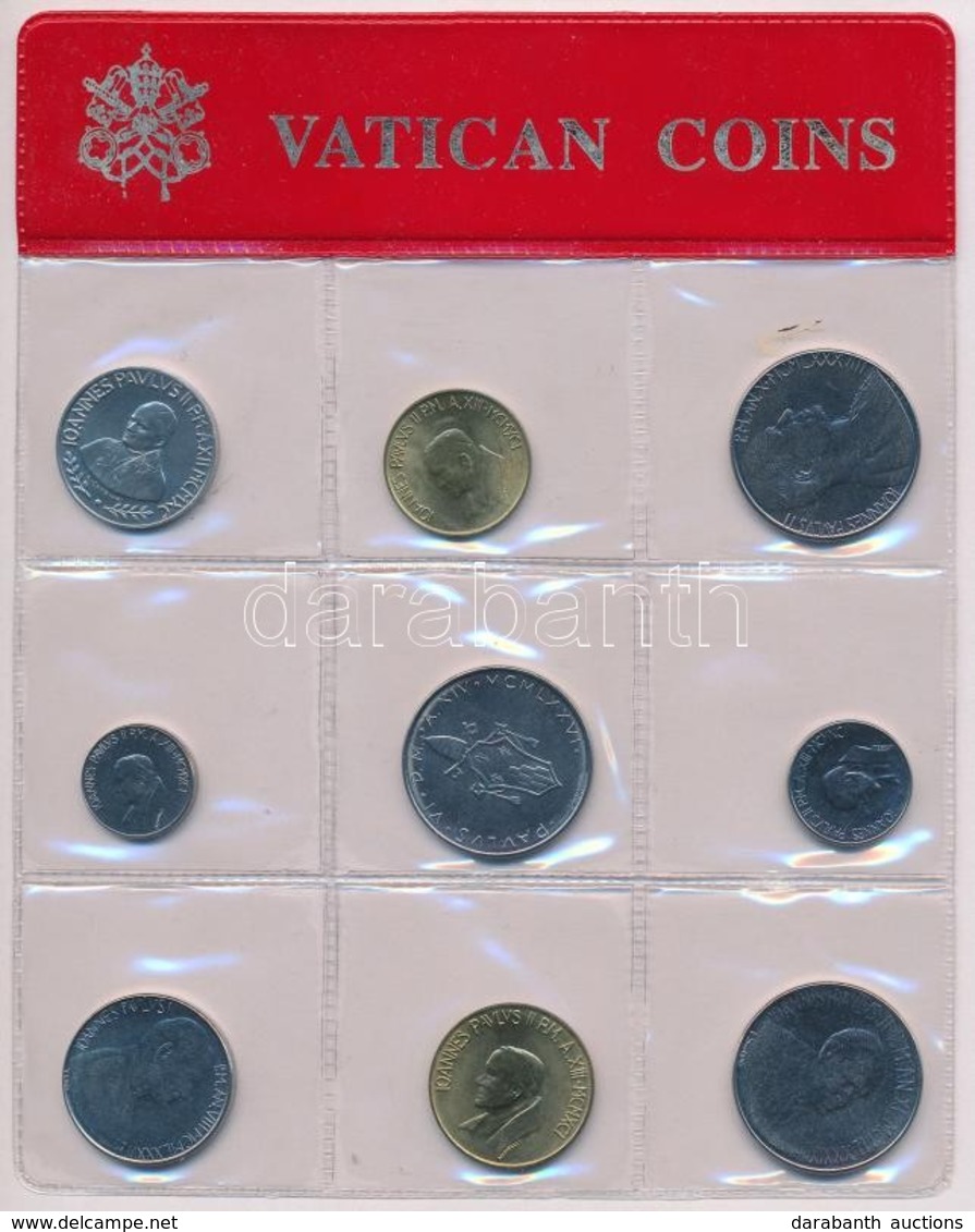 Vatikán 1976-1991. 10L-200L (9xklf) érme Szett Fólia Tokban T:1
Vatican 1976-1991. 10 Lire - 200 Lire (9xdiff) Coin Set  - Sin Clasificación