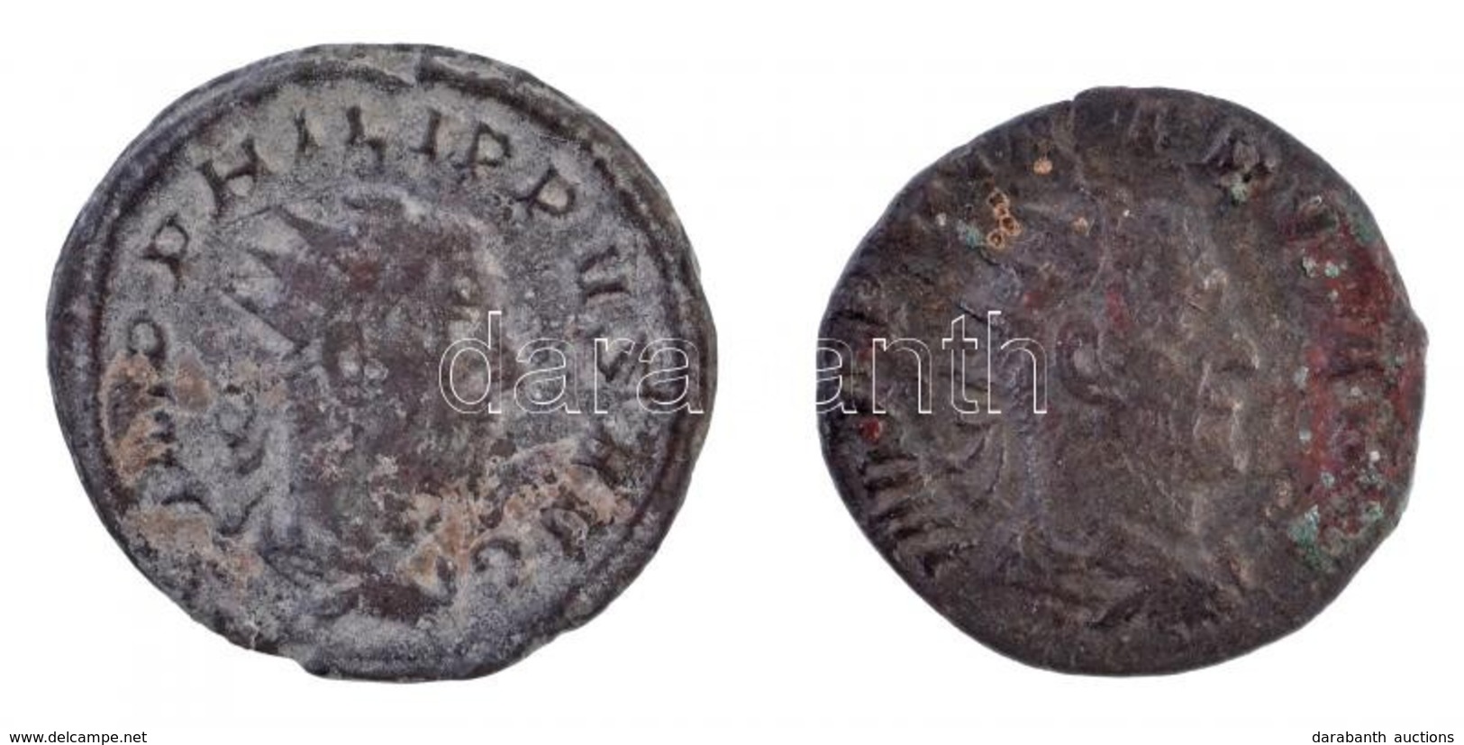 Római Birodalom 2db-os Vegyes I. Philippus Rézpénz Tétel T:2-
Roman Empire 2pcs Of Various Copper Coins From Philip I C: - Ohne Zuordnung