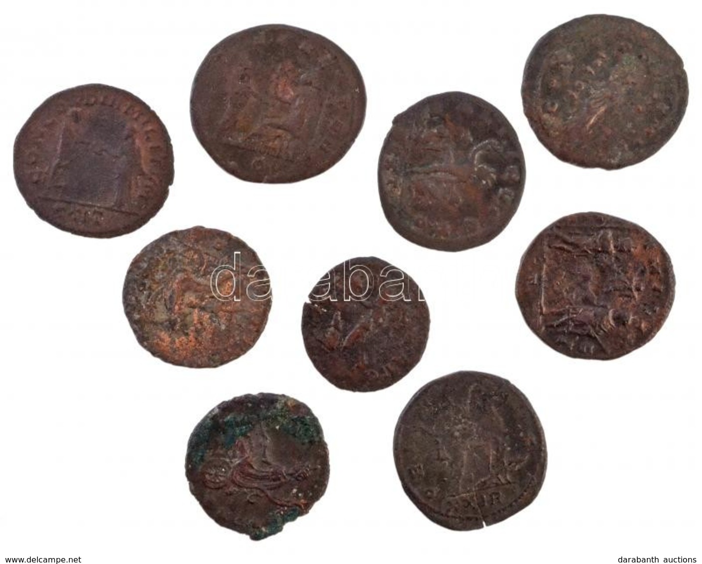 Római Birodalom 9db-os Vegyes Aurelianus Rézpénz Tétel T:vegyes
Roman Empire 9pcs Of Various Copper Coins From Aurelian  - Zonder Classificatie