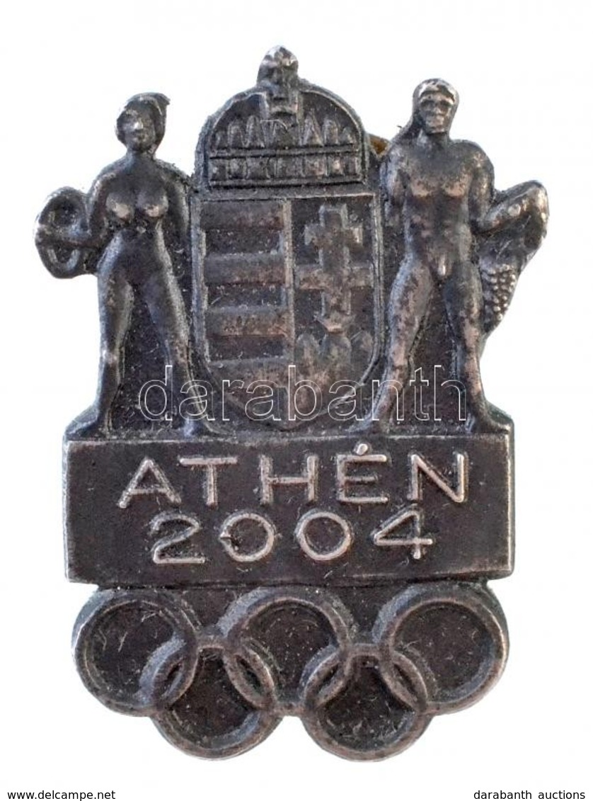 2004. 'Athén' Fém Olimpiai Gomblyukjelvény 'ORNA' Gyártói Jelzéssel (25mm) T:1-,2 - Sin Clasificación