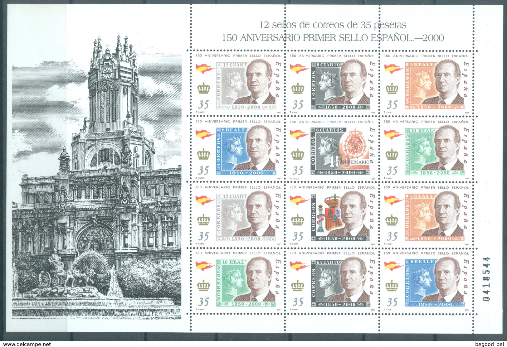 SPAIN - 2000 -  MNH/*** LUXE  - JUAN CARLOS  - Yv 3254-3260 - Lot 19176 - Neufs