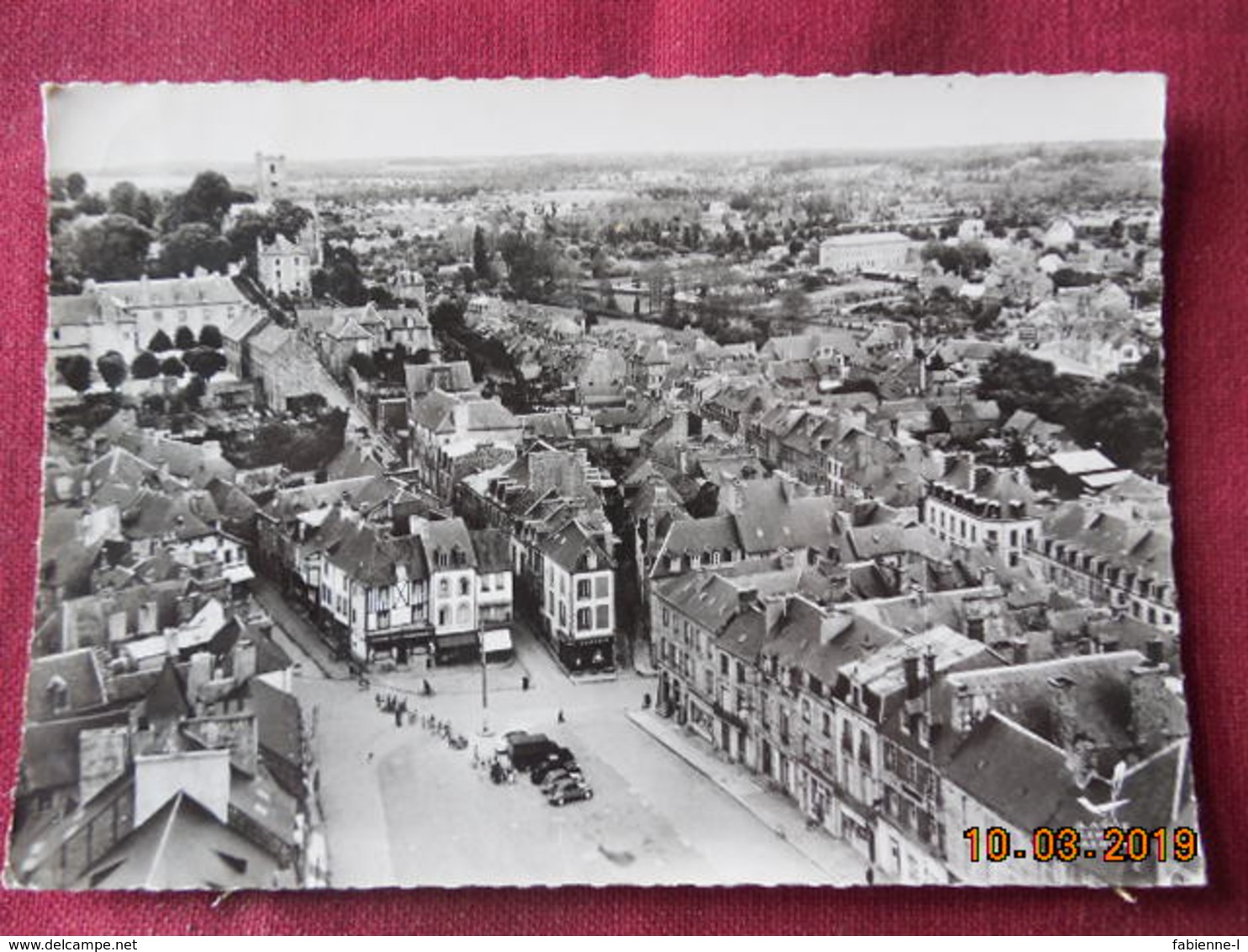 CPSM GF - Lamballe - La Place Du Marché Et Vue D'ensemble - ("En Avion Au-dessus De...") - Lamballe