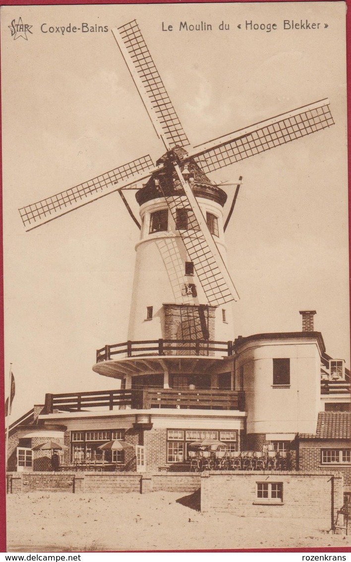 Koksijde Coxyde Bains Le Moulin Du Hooge Blekker Molen Windmolen Moulin A Vent Windmill (In Zeer Goede Staat) - Koksijde