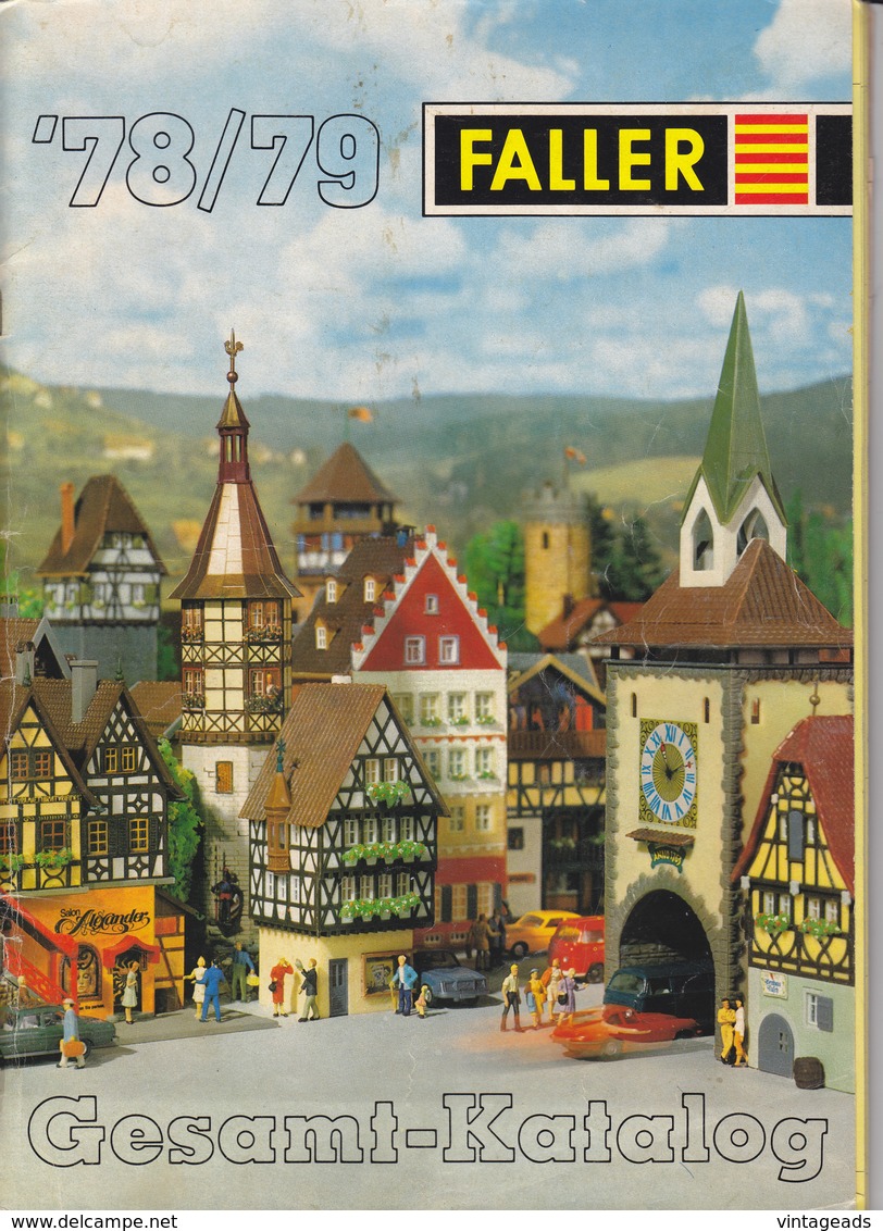 KAT212 Modellkatalog FALLER Gesamt-Katalog, 1978/79, Deutsch, 85 Seiten - Literatuur & DVD