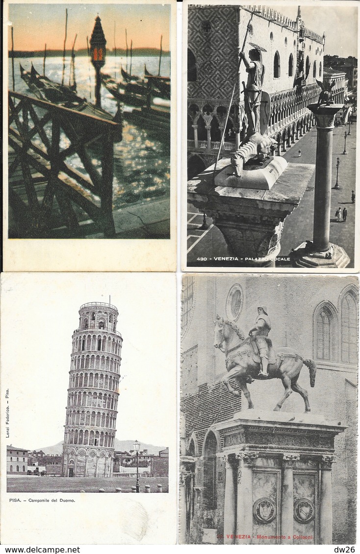 Lot N° 88 De 100 Cartes D'Italie (CPA Et CPSM): Firenze, Roma, Bellagio, Venezia, Como, Aosta, Padova... - 100 - 499 Cartes