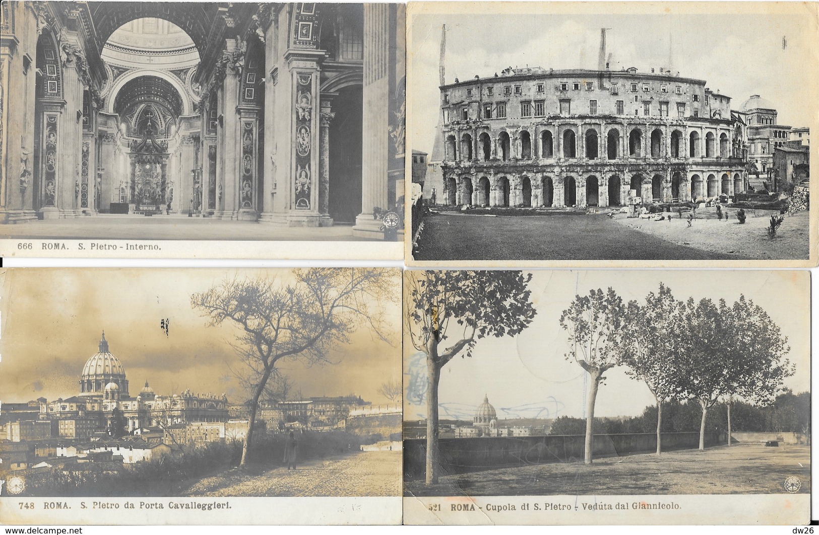 Lot n° 88 de 100 cartes d'Italie (CPA et CPSM): Firenze, Roma, Bellagio, Venezia, Como, Aosta, Padova...