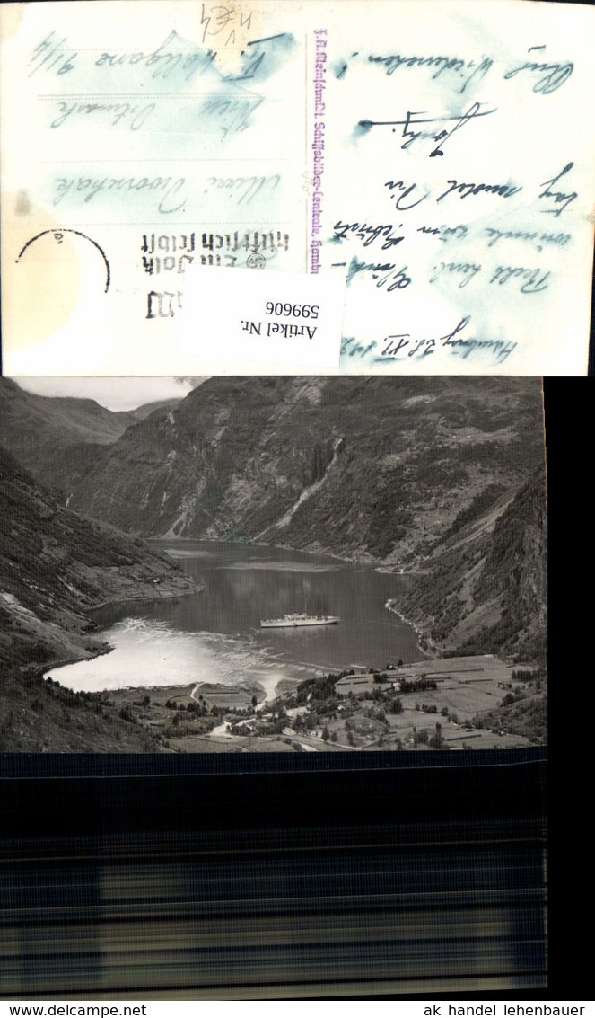 599606,Foto Ak Schiff Hochseeschiff In Fj&ouml;rd Pub Kleinschmidt - Comercio